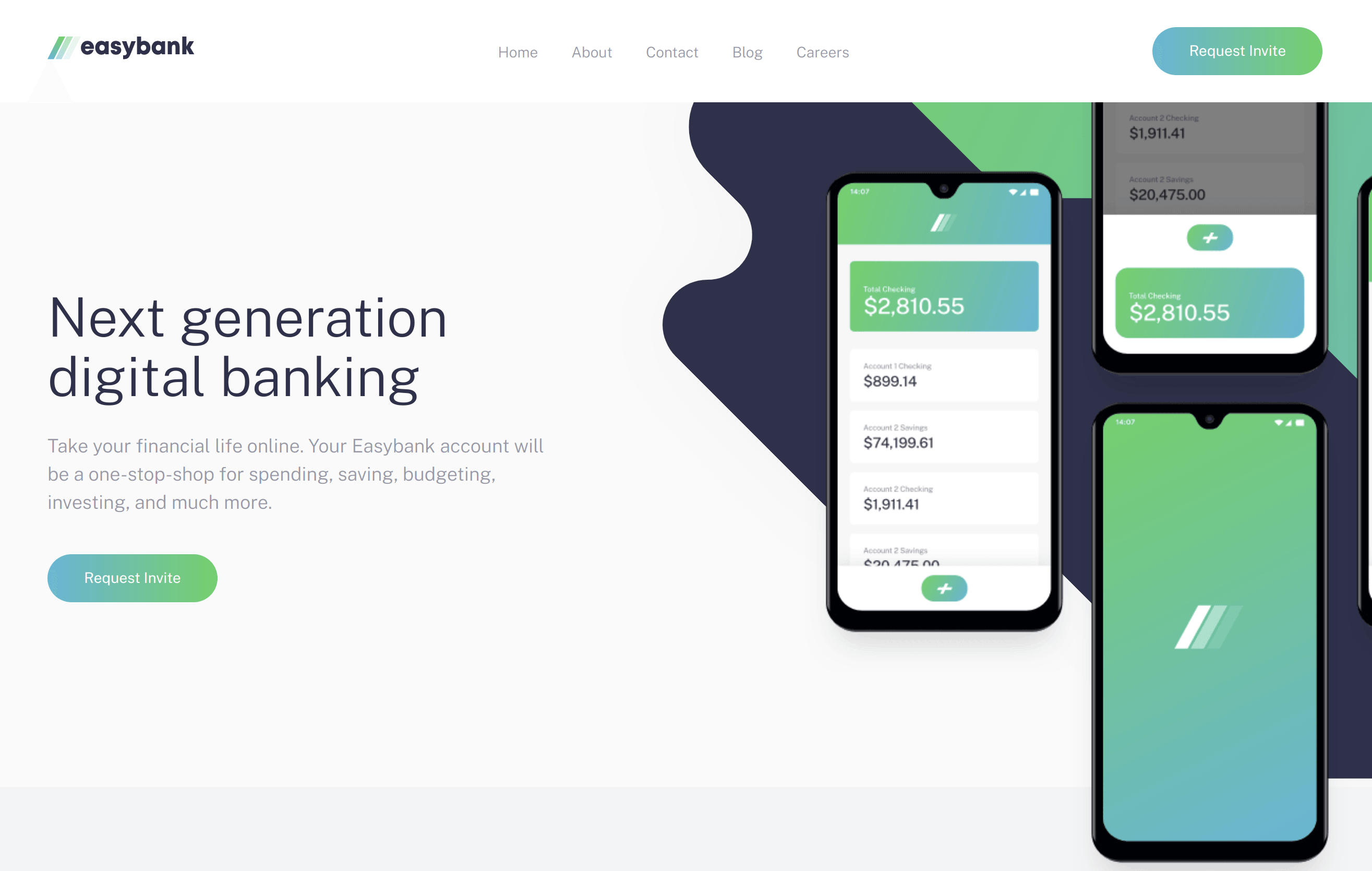 Easybank Landing Page